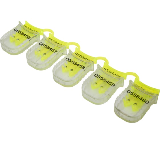 Изображение товара Пломба защелка ООО Пломба.Ру кпп-3-2001, цвет желтый, без номера, 100 шт. в уп 41693