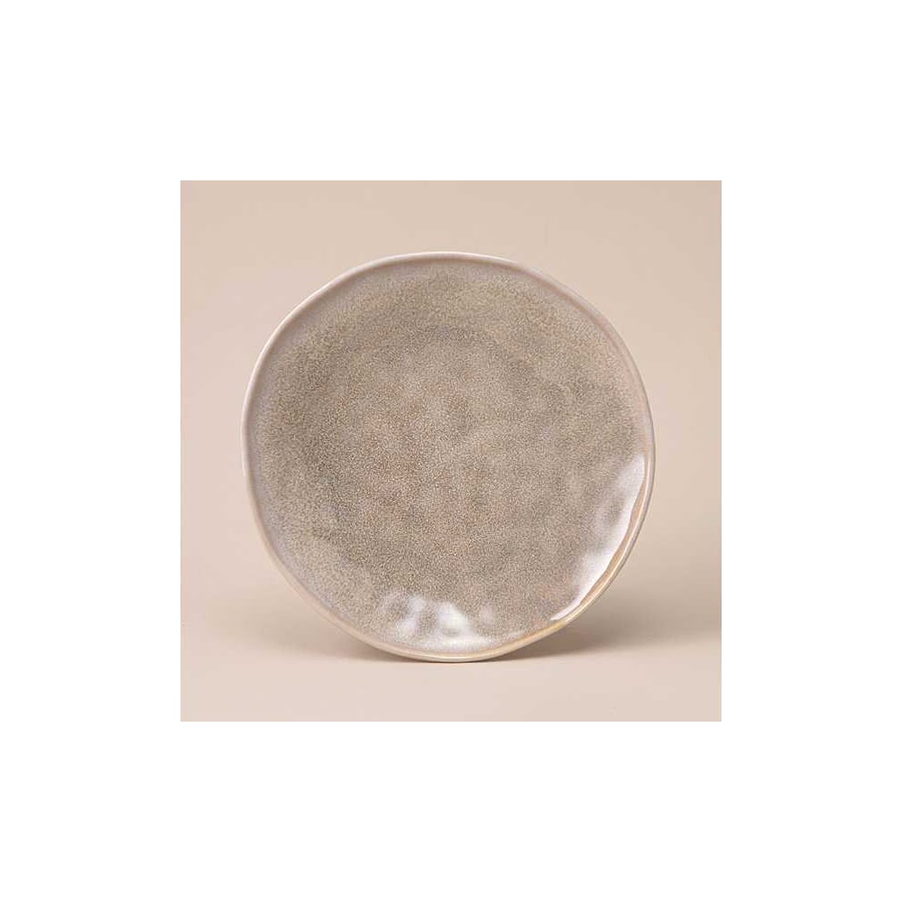 Изображение товара Керамическая закусочная тарелка Lefard диаметр 213 мм бежевый рельефная поверхность