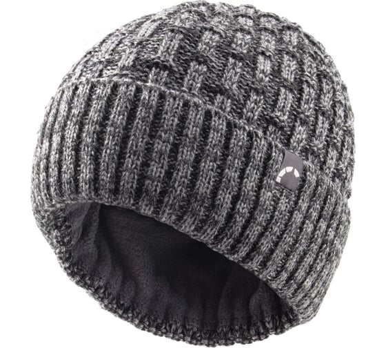 Изображение товара Шапка Сибирский Следопыт IRBIS с подкладом из флиса, акрил/шерсть, серый меланж PF-CAP12