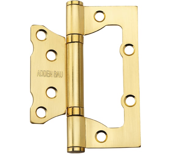 Изображение товара Универсальная петля без врезки ADDEN BAU 100X75X2.5 BUT SATIN GOLD 940000000569