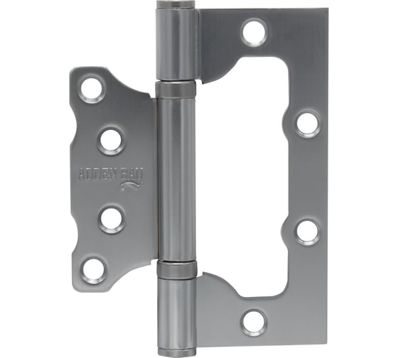 Изображение товара Универсальная петля без врезки ADDEN BAU 100X75X2.5 BUT MATTE SATIN CHROME 940000001573