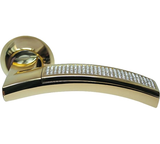 Изображение товара Фалевые ручки SILLUR 132 P.GOLD/CRYSTAL 903157116545