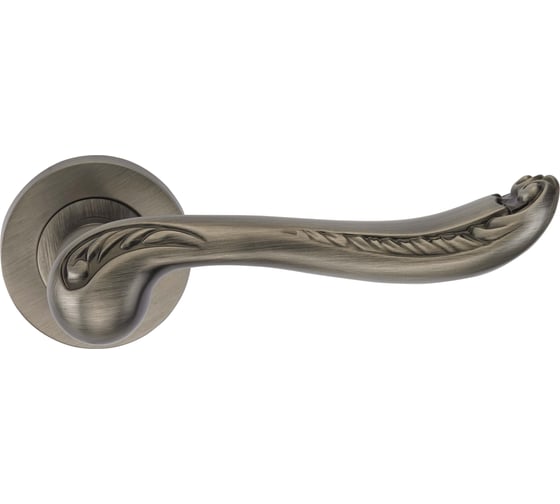 Изображение товара Дверная ручка на круглой накладке GENESIS ACANTO BL. SILVER 20G 940000000845