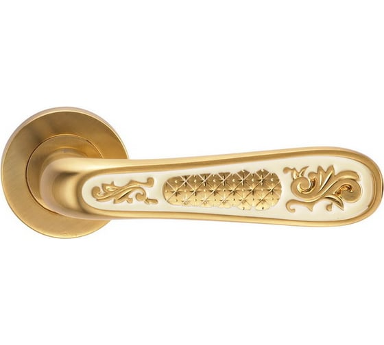 Изображение товара Дверная ручка на круглой накладке GENESIS ALIVIO S. GOLD 940000000427