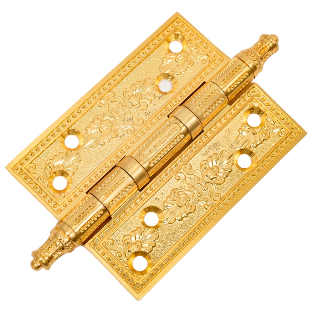 Изображение товара Универсальная дверная петля GENESIS латунь матовое золото L размер