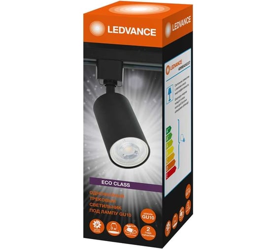 Изображение товара Однофазный светодиодный трековый светильник LEDVANCE IP20черный матовый, цилиндрической формы 4099854242137