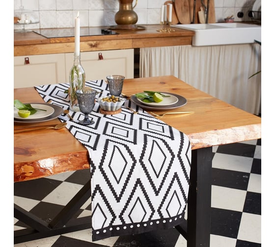 Изображение товара Дорожка на стол Этель Марокко 40х146 см, 100% хлопок, репс 210 г/м2 5511195