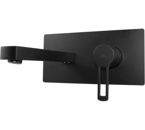 Изображение товара Смеситель для раковины Paffoni RINGO 200 мм, 250х100 мм, черный матовый RIN105NO 00227574