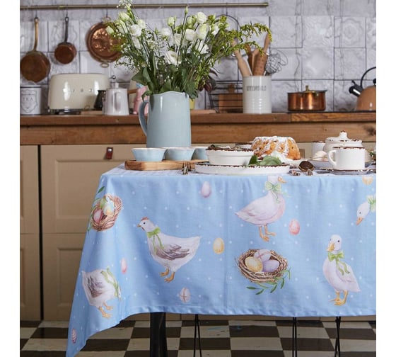Изображение товара Скатерть Этель Пасхальные радости 110x147 см, 100% хлопок, саржа 190 гр/м2 4682716