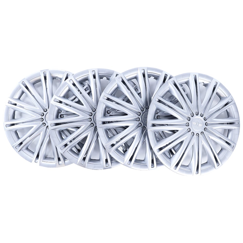 Изображение товара Колпаки на колеса REDMARK R15 Скай 4 шт универсальные серебристые на защелках