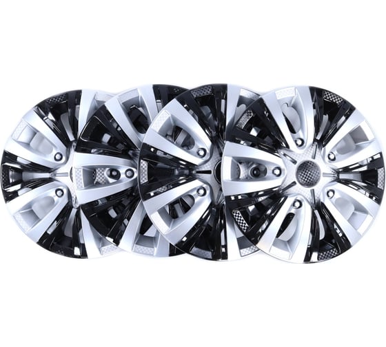 Изображение товара Колпак колеса REDMARK R14 Лион микс черный к-т 4 шт (в коробке) RM11462