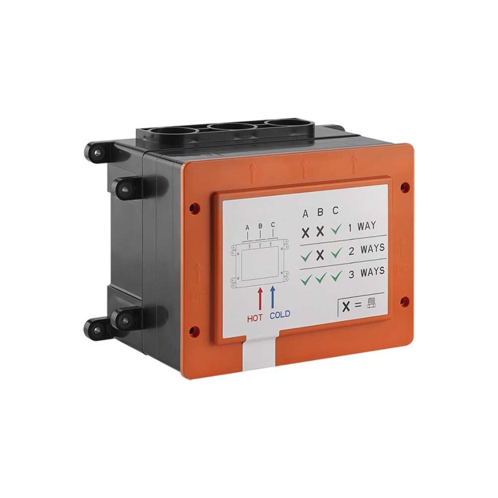 Изображение товара Термостат с кнопками Gessi HI-FI 1/2" хром скрытая часть для смесителей