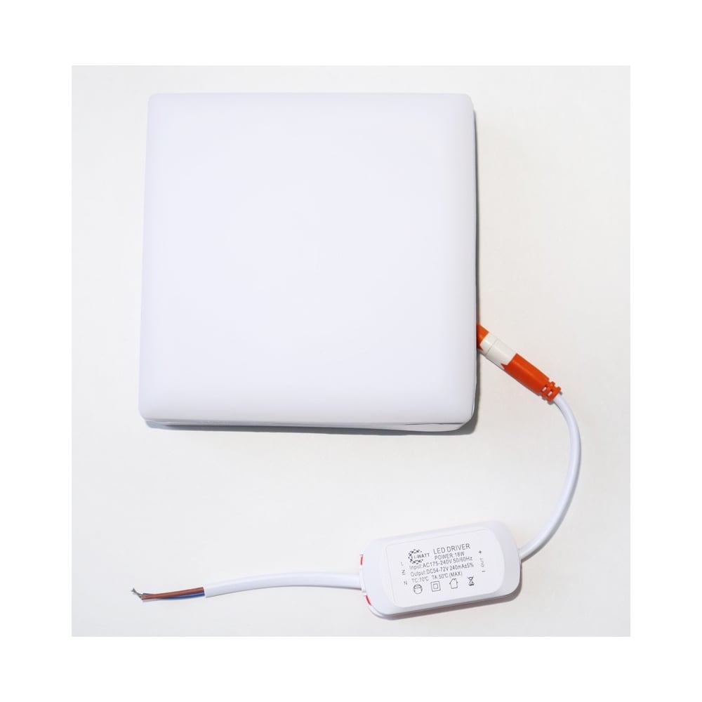 Изображение товара Накладной светильник LED 36Вт IP44 3600Лм белый квадратный