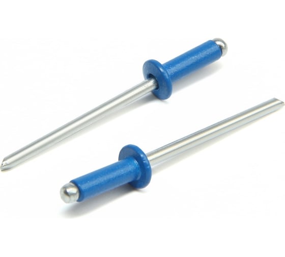 Изображение товара Заклёпки вытяжные ТУНДРА krep, алюминий-сталь, 3.2x8 мм, синие, 50 шт. 9624154