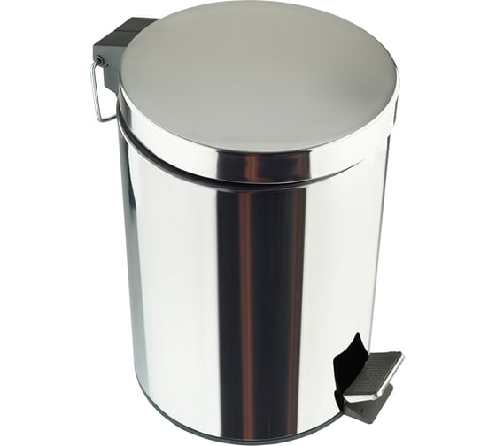 Изображение товара Ведро для мусора Delphinium Н102-5L 5 л, хром 102174