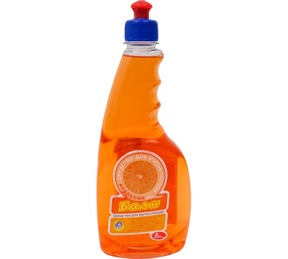 Изображение товара Средство для мытья посуды НОВБЫТХИМ Бали, апельсин, 0.5 л 209872