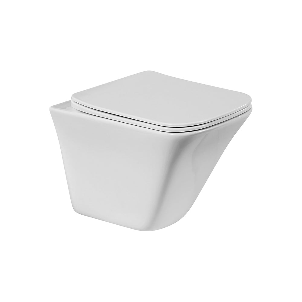 Подвесной безободковый унитаз BelBagno MARMI BB052CHR/BB052SC