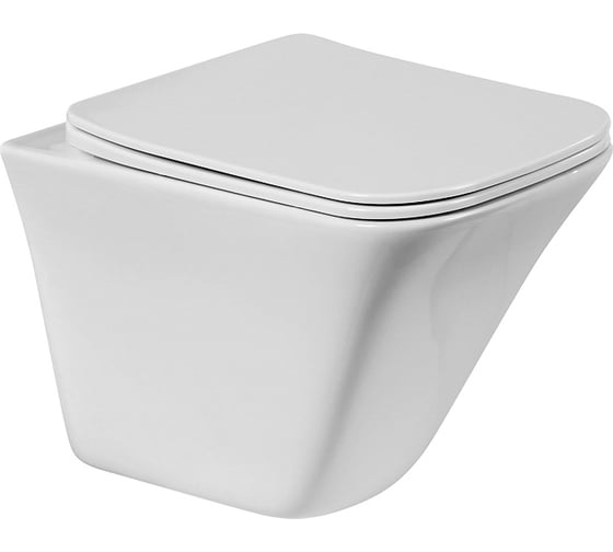 Изображение товара Унитаз подвесной безободковый с быстросъемным сидением с миколифтом BelBagno MARMI BB052CHR/BB052SC