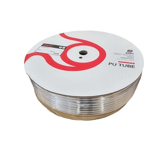 Изображение товара Трубка пневматическая PU (полиуретан), 14x10 мм, бухта 100 м, прозрачная US1410100T