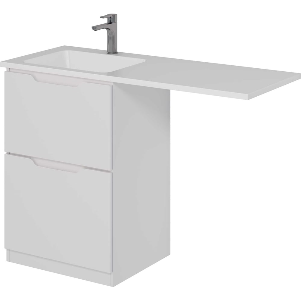 Изображение товара Тумба с раковиной Dreja BONA 60 см белый глянец современная напольная мебель