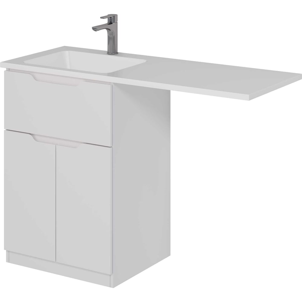 Изображение товара Тумба с раковиной Dreja VEGA 60 см белый глянец современный дизайн