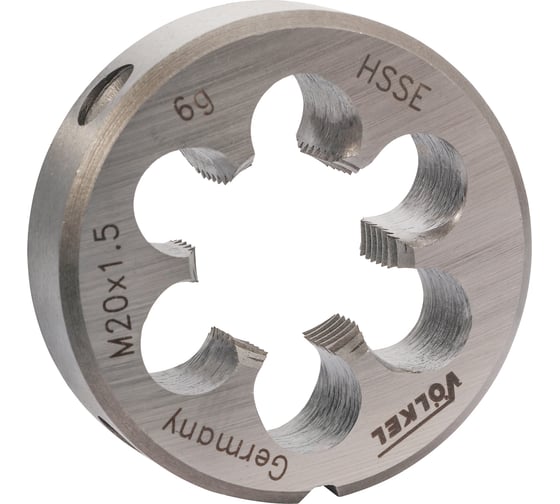 Изображение товара Плашка VOLKEL М20 шаг 1.5мм DINEN22568 HSSE 45x14мм V56484