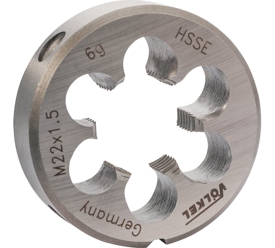 Изображение товара Плашка VOLKEL М22 шаг 1.5мм DINEN22568 HSSE 55x16мм V56494