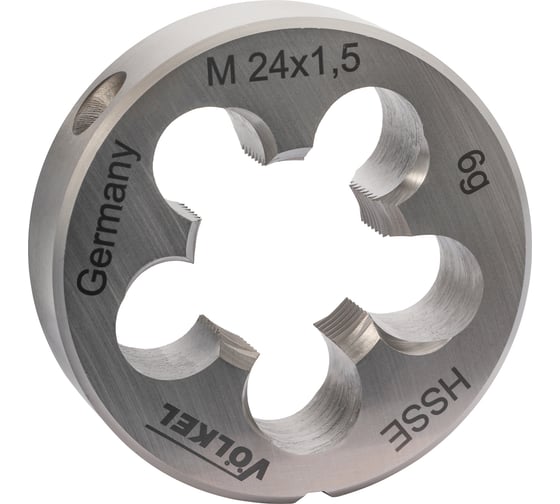 Изображение товара Плашка VOLKEL М24 шаг 1.5мм DINEN22568 HSSE 55x16мм V56604