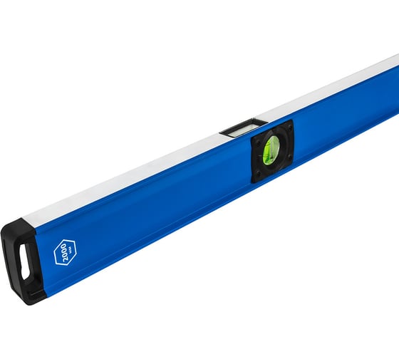 Изображение товара Уровень КОБАЛЬТ строительный 2000мм, профиль 28x66мм, толщ.стенок 1,5мм, 3 глазка, 1 рук-а, 2 фрез.грани, для тяжёлых усл.экс-ии 916-530