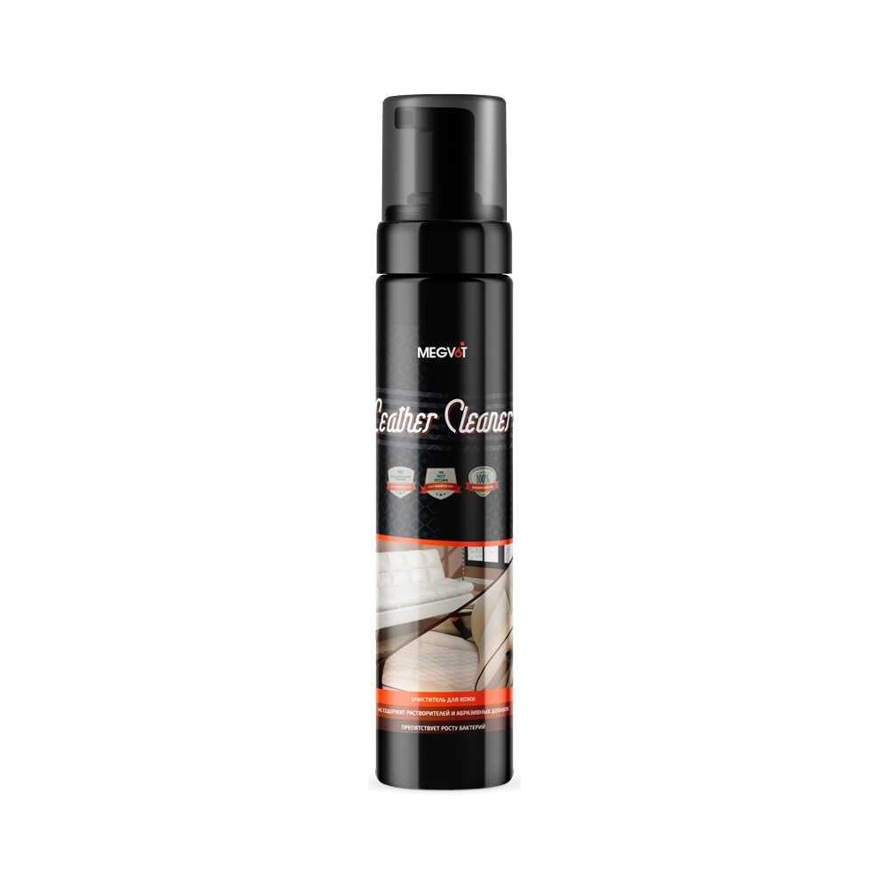 Изображение товара Деликатный очиститель кожи Megvit 250 мл Leather Cleaner для ухода за кожаными изделиями