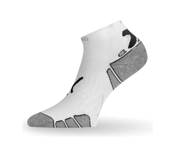 Изображение товара Носки Lasting RUN 009 микрофибра+полипропилен, белый с черной полоской, размер XL RUN009-XL