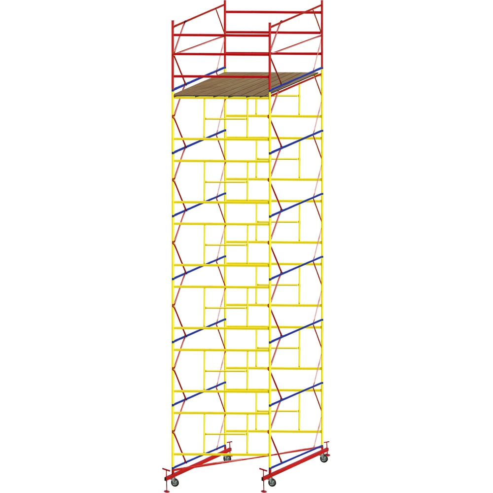 Изображение товара Вышка строительная промышленная ВПР 2.0x2.0 H=8.8 м из стали с колесами и опорами