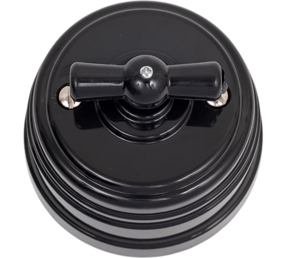 Изображение товара Выключатель МЕЗОНИНЪ пластиковый поворотный 4 положения, цвет - черный GE30401-05