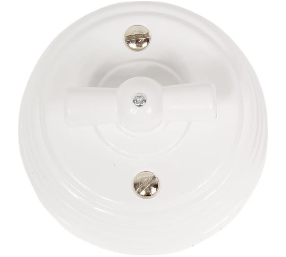 Изображение товара Выключатель МЕЗОНИНЪ пластиковый поворотный 4 положения, цвет - белый GE30401-01