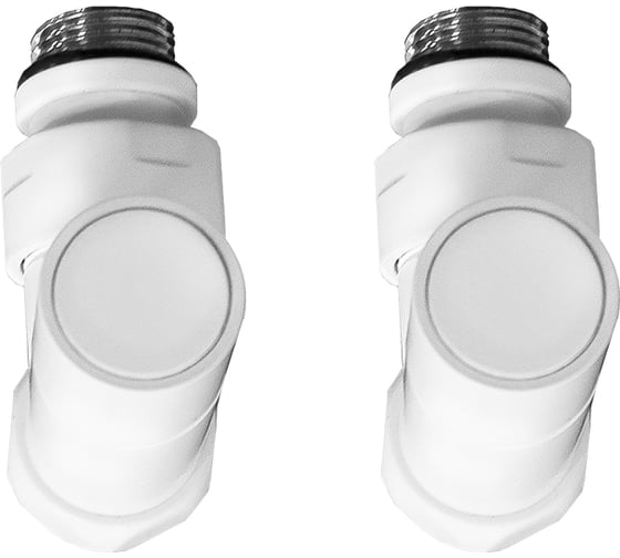 Изображение товара Кран-вентиль ENERGY угловой, ручка колп., 3/4"х1/2"г/ш белый матовый пара УТ-УТ-01013