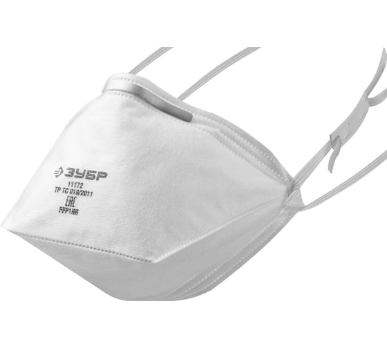Изображение товара Фильтрующая полумаска ЗУБР П-95 класс защиты FFP2, плоская 11172-2