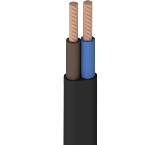 Изображение товара Шнур ОРЕОЛ ШВВП 2x0,5 мм, ГОСТ, черный, 200 м 00-00010687