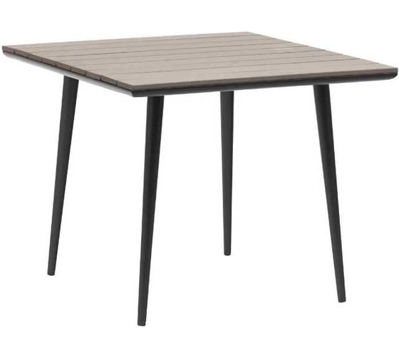 Изображение товара Стол садовый KONWAY Marbella 90x90 мм, полидерево, алюминий, антрацит KN-8350