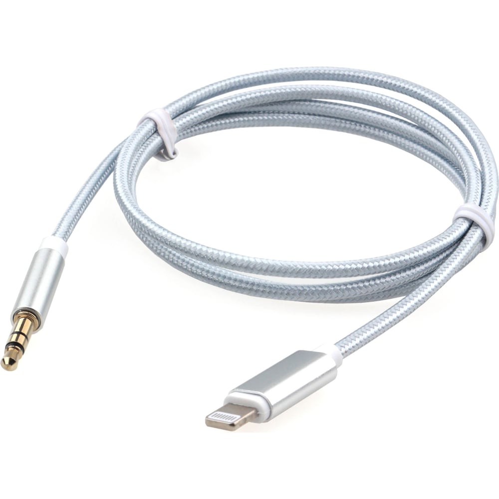 Изображение товара Кабель-переходник Cablexpert USB Lightning/Jack 3.5, 1м, белый