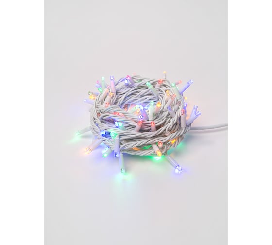 Изображение товара Светодиодная гирлянда с эффектом мерцания Uniel, ULD-S1000-120/TWK, MULTI, IP67, 10м UL-00001353