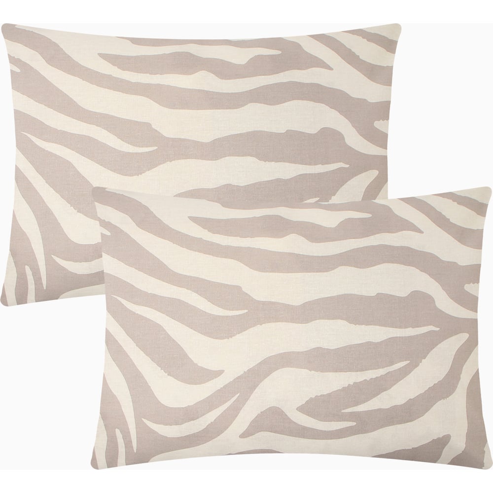 Изображение товара Комплект наволочек Этель Beige zebra, 50x70 см - 2 шт., бязь 9946992