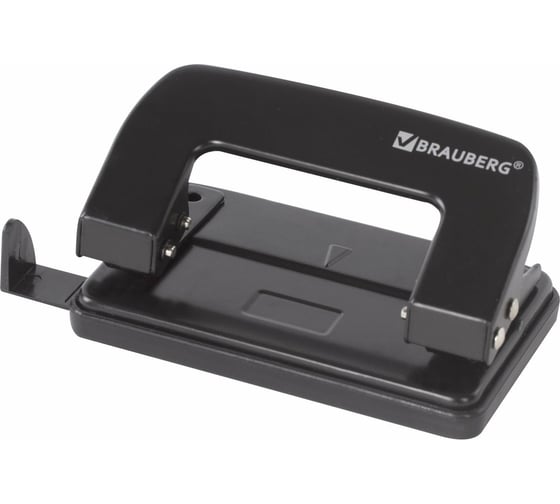 Изображение товара Дырокол BRAUBERG металлический "Classic", до 10 листов, черный, 222548