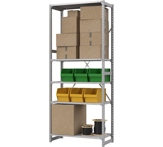 Изображение товара Стеллаж ГТС Универсал 2200x1060x400 мм, 5 полок 99-180830500С