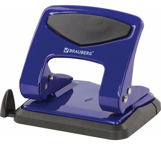 Изображение товара Дырокол BRAUBERG металлический "PN-150M", до 35 листов, синий, 227789