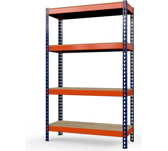 Изображение товара Стеллаж ГТС Профи 2000x1240x500 мм, 4 яруса, фанера 99-201250404С