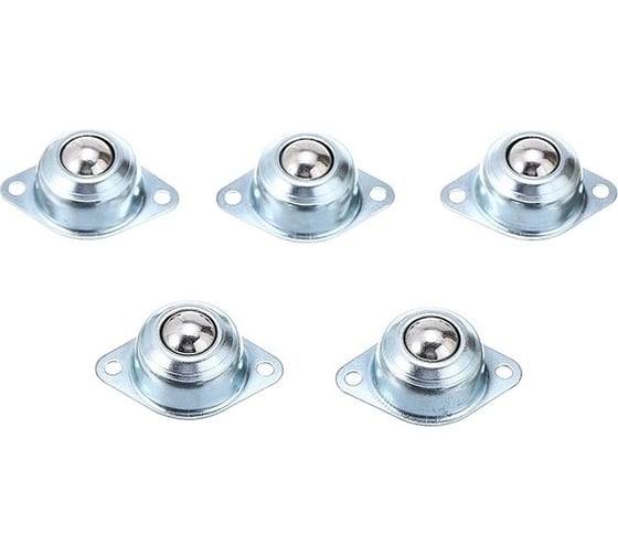 Изображение товара Шариковая опора ООО СЗЦМ ф15мм 48x32 сталь оцинкованная, упаковка по 5 шт. 00-00004643