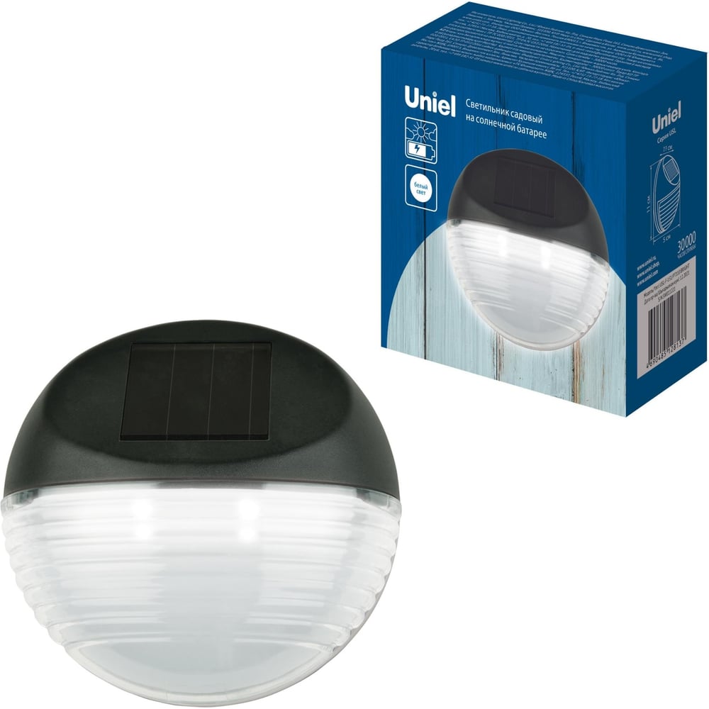 Изображение товара Садовый светильник Uniel UVSL-F-151/PT110 BRIGHT солнечный IP44 2 лампы