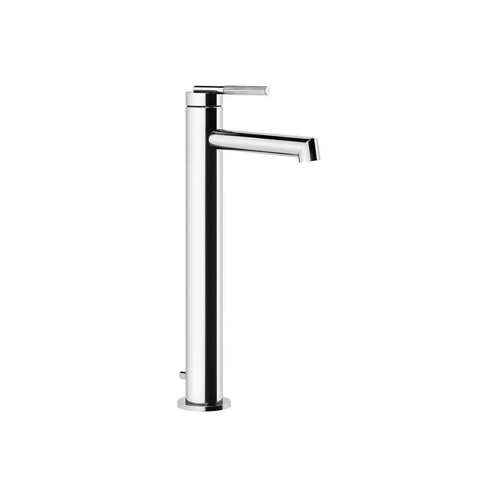 Смеситель для раковины Gessi Ingranaggio высокий, короткий излив, донный клапан, соединительные шланги, цвет хром 63503.031