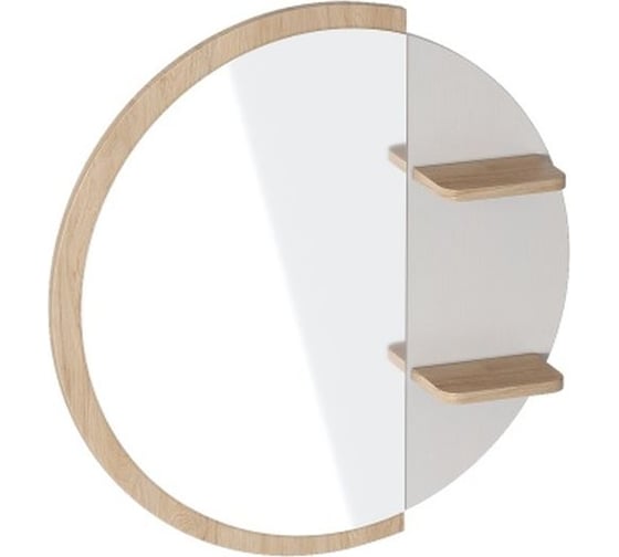 Изображение товара Зеркало навесное Мебельград Валенсия спальня Персидский жемчуг / Дуб натуральный светлый 65377