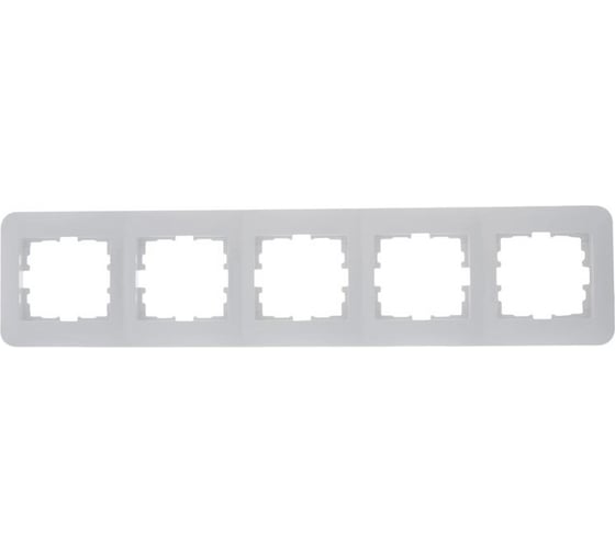 Изображение товара Рамка 5-ая горизонтальная LEZARD KARINA LIFE б/вст белая 708-0200-150